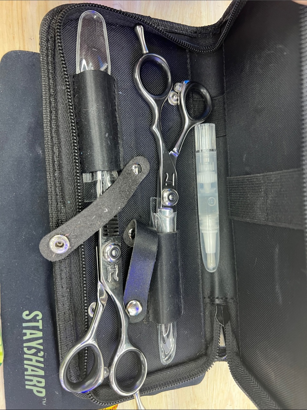 Hanzo Shears Stainless Steel Hair Cutting Scissors Set in Silver